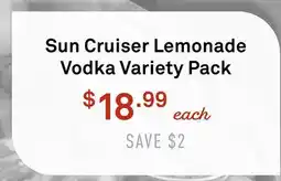 Standard Market Sun Cruiser Lemonade Vodka Variety Pack offer
