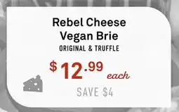 Standard Market Rebel Cheese Vegan Brie offer