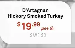 Standard Market D'Artagnan Hickory Smoked Turkey offer