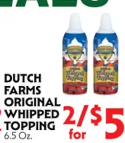 La Chiquita Food Market DUTCH FARMS ORIGINAL WHIPPED TOPPING offer