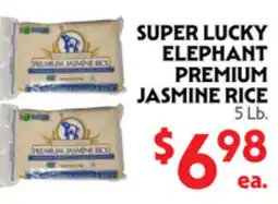 La Chiquita Food Market SUPER LUCKY ELEPHANT PREMIUM JASMINE RICE offer
