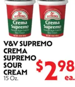 La Chiquita Food Market V&V SUPREMO CREMA SUPREMO SOUR CREAM offer
