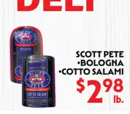 La Chiquita Food Market SCOTT PETE BOLGNA • COTTO SALAMI offer