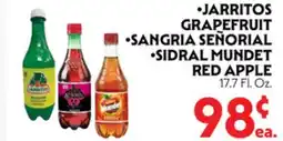 La Chiquita Food Market JARritos GRAPEFRUIT • SANGRIA SEÑORIAL • SIDRAL MUNDET RED APPLE offer