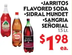 La Chiquita Food Market JARritos FLAVORED SODA • SIDRAL MUNDet • SANGRIA SEÑORIAL offer