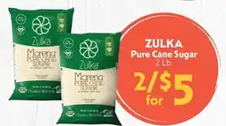 La Chiquita Food Market ZULKA Pure Cane Sugar offer