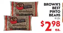La Chiquita Food Market BROWN'S BEST PINTO BEANS offer