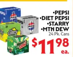 La Chiquita Food Market •PEPSI •Diet Pepsi •Starry •MTN DEW offer