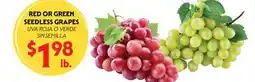 La Chiquita Food Market RED OR GREEN SEEDLESS GRAPES offer