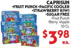 La Chiquita Food Market CAPRISUN FRUIT PUNCH • PACIFIC COOLER • STRAWBERRY KIWI offer