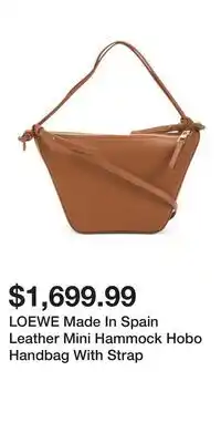 TJ Maxx LOEWE Made In Spain Leather Mini Hammock Hobo Handbag With Strap offer