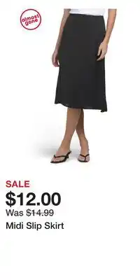 TJ Maxx Midi Slip Skirt offer