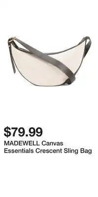 TJ Maxx MADEWELL Canvas Essentials Crescent Sling Bag offer