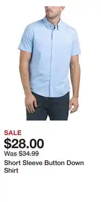 TJ Maxx Short Sleeve Button Down Shirt offer