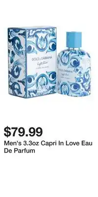 TJ Maxx Men's 3.3oz Capri In Love Eau De Parfum offer