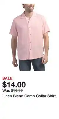 TJ Maxx Linen Blend Camp Collar Shirt offer