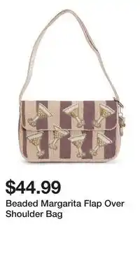 TJ Maxx Beaded Margarita Flap Over Shoulder Bag offer