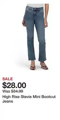 TJ Maxx High Rise Stevie Mini Bootcut Jeans offer
