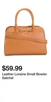TJ Maxx Leather Loraine Small Bowler Satchel offer