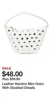 TJ Maxx Leather Hendrix Mini Hobo With Studded Details offer