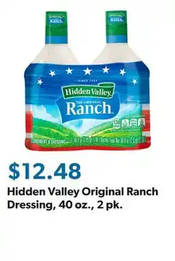 Sam's Club Hidden Valley Original Ranch Dressing, 40 oz., 2 pk offer