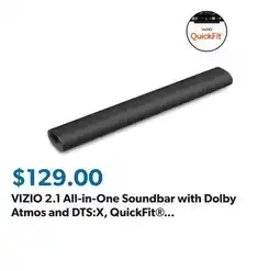 Sam's Club VIZIO 2.1 All-in-One Soundbar with Dolby Atmos and DTS:X, QuickFit Compatible offer