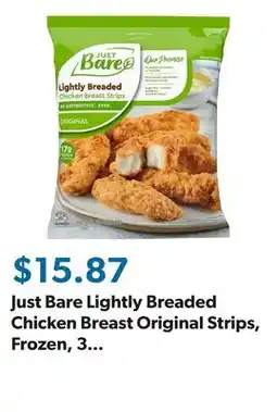 Sam's Club Just Bare Lightly Breaded Chicken Breast Original Strips, Frozen, 3 lbs offer