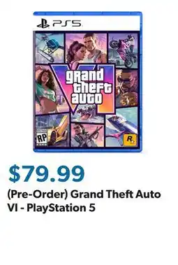 Sam's Club (Pre-Order) Grand Theft Auto VI - PlayStation 5 offer