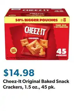 Sam's Club Cheez-It Original Baked Snack Crackers, 1.5 oz., 45 pk offer