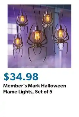 Sam's Club Member's Mark Halloween Flame Lights, Set of 5 offer