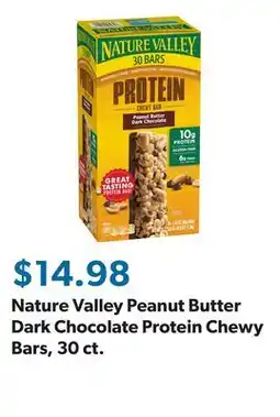 Sam's Club Nature Valley Peanut Butter Dark Chocolate Protein Chewy Bars, 30 ct offer