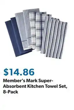 Sam's Club Member's Mark Super-Absorbent Kitchen Towel Set, 8-Pack offer