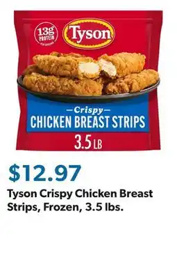 Sam's Club Tyson Crispy Chicken Breast Strips, Frozen, 3.5 lbs offer