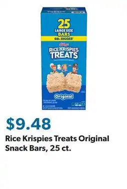 Sam's Club Rice Krispies Treats Original Snack Bars, 25 ct offer
