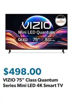 Sam's Club VIZIO 75 Class Quantum Series Mini LED 4K Smart TV offer