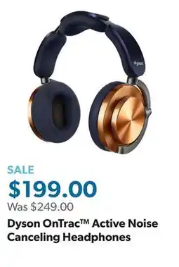 Sam's Club Dyson OnTrac Active Noise Canceling Headphones offer