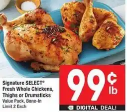Albertsons Fresh Whole Chickens, Thighs or Drumsticks offer