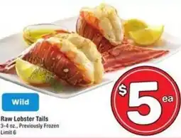 Albertsons Raw Lobster Tails offer