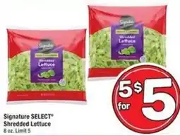 Albertsons Shredded Lettuce offer