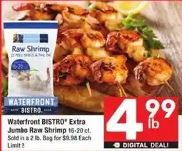 Albertsons Waterfront BISTRO Extra Jumbo Raw Shrimp offer