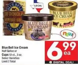 Albertsons Blue Bell Ice Cream offer