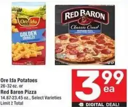 Albertsons Ore Ida Potatoes or Red Baron Pizza offer