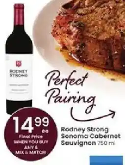 Albertsons Rodney Strong Sonoma Cabernet Sauvignon offer