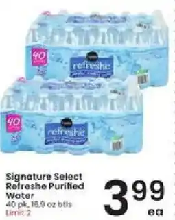 Albertsons Signature Select Refreshe Purified Water offer