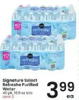 Albertsons Signature Select Refreshe Purified Water offer