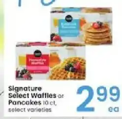 Albertsons Signature Select Waffles or Pancakes offer