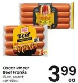 Albertsons Oscar Mayer Beef Franks offer
