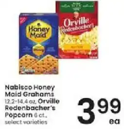Albertsons Nabisco Honey Maid Grahams oz, Orville Redenbacher's Popcorn offer