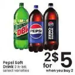 Albertsons Pepsi Soft Drink offer