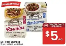 Albertsons Del Real Entrees offer